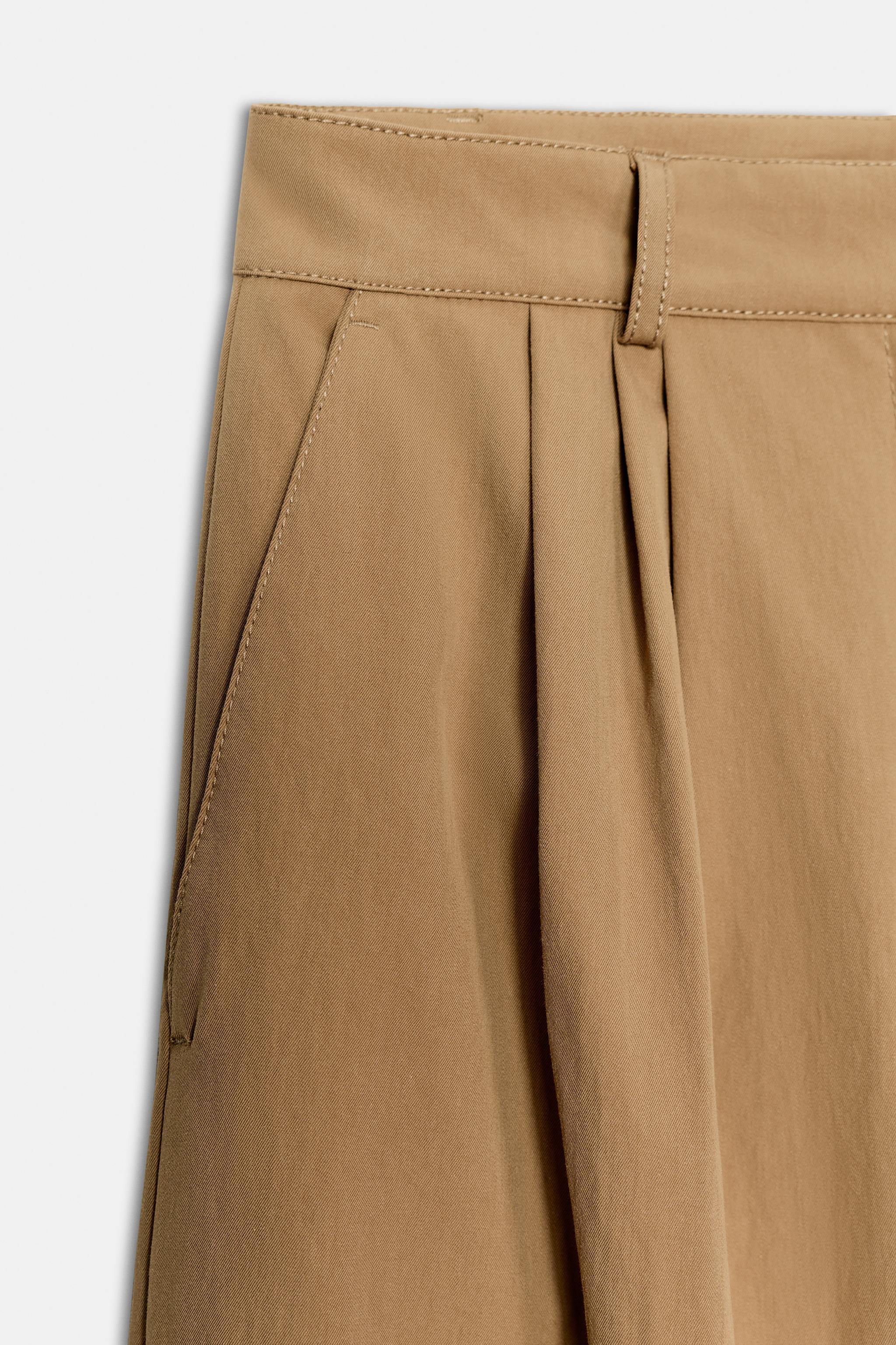 PLEATED CHINO PANTS ZW COLLECTION